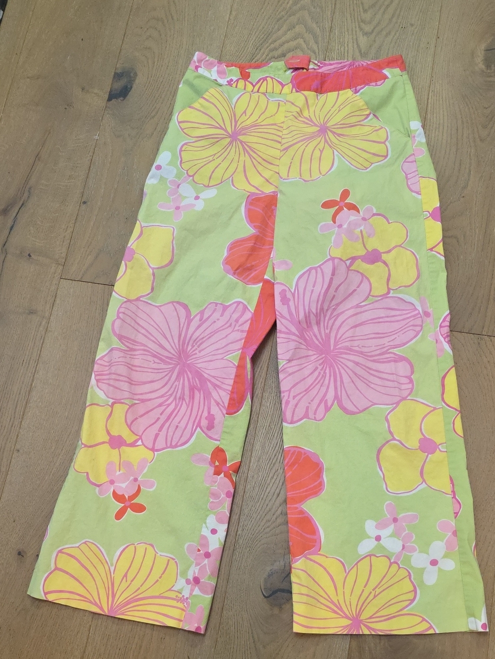 Lilly Pulitzer Kids Floral Wide-Leg Bottoms - Pink, Yellow & Lime